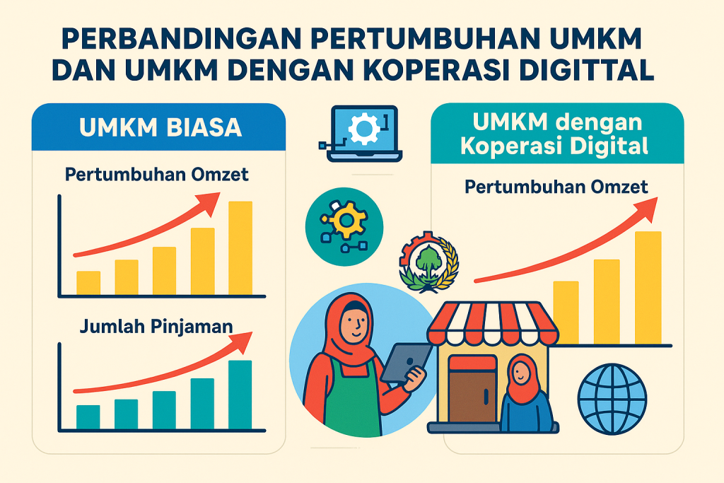 UMKM Tumbuh 5 Kali Lebih Cepat Bersama Koperasi Digital