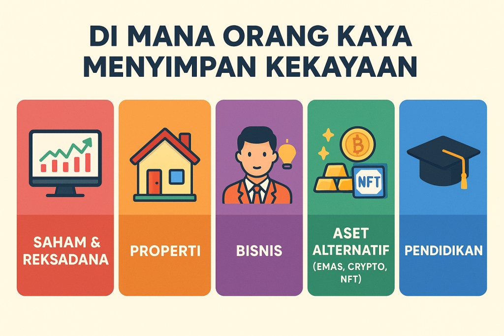 Orang kaya menyimpan uangnya dimana saja?